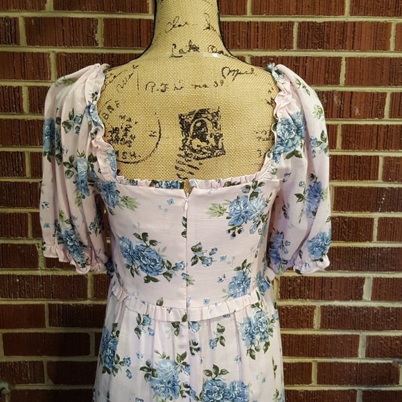 ❌sold❌ Gal Meets Glam Isabel Floral Smocked Midi Dress - Picture 9 of 11